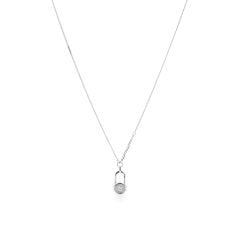 Dây liền mặt vàng trắng 14K gắn kim cương DOJI ALPR800016F2DA1