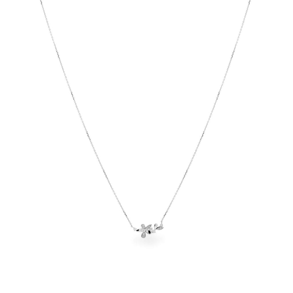 Dây liền mặt vàng trắng 14K gắn kim cương DOJI ALPR800023F2DA1 