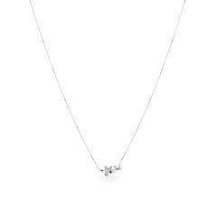 Dây liền mặt vàng trắng 14K gắn kim cương DOJI ALPR800023F2DA1