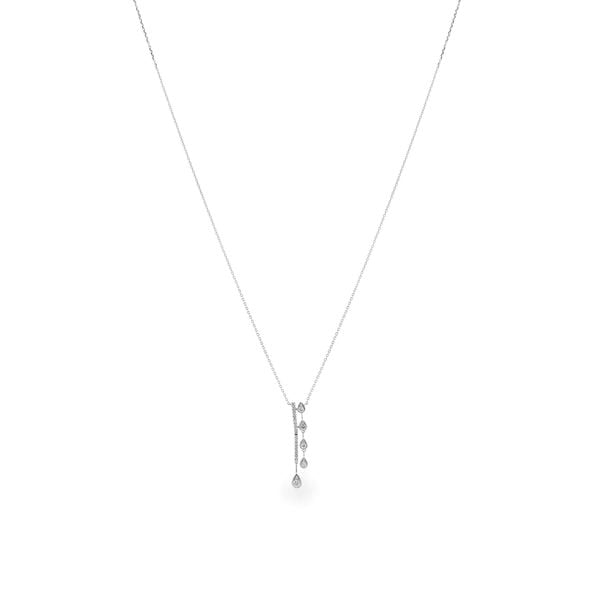 Dây liền mặt vàng trắng 14K gắn kim cương DOJI ALPR800030F2DA1