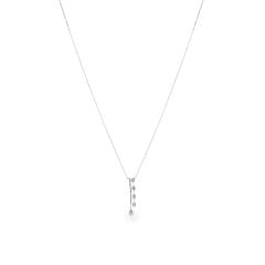 Dây liền mặt vàng trắng 14K gắn kim cương DOJI ALPR800030F2DA1