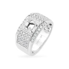 Ổ nhẫn vàng trắng 18K DOJI AMRA000003D2KK1