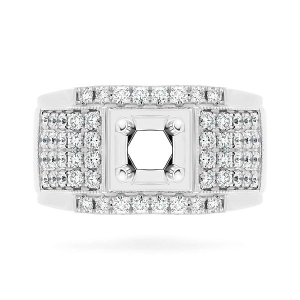 Ổ nhẫn vàng trắng 18K DOJI AMRA000003D2KK1