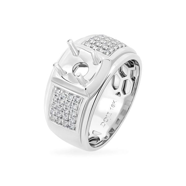 Ổ nhẫn vàng trắng 18K DOJI AMRA000013D2KK1