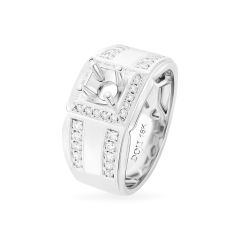 Ổ nhẫn nam vàng trắng 18K DOJI AMRA000043D2KK1