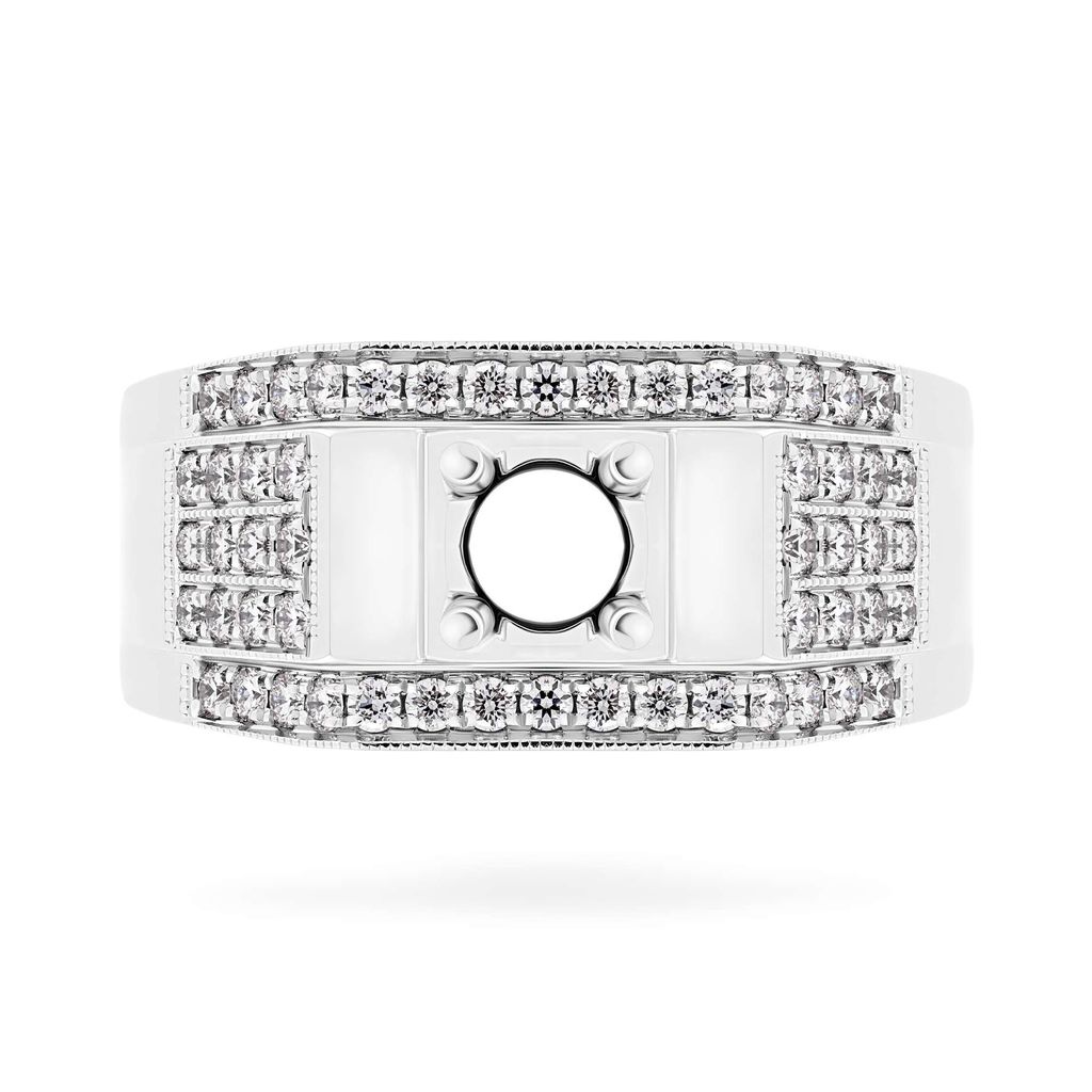 Ổ nhẫn vàng trắng 14K DOJI AMRA000059F2KK1 