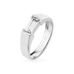 Nhẫn vàng trắng 18K gắn đá CZ DOJI AMRM000483D2CZ1