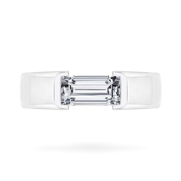 Nhẫn vàng trắng 18K gắn đá CZ DOJI AMRM000483D2CZ1