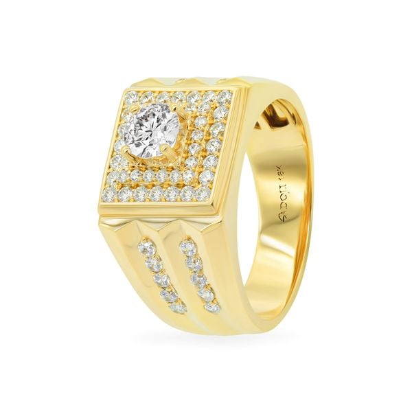 Nhẫn vàng vàng 18K gắn đá CZ DOJI AMRM300153D1CZ1