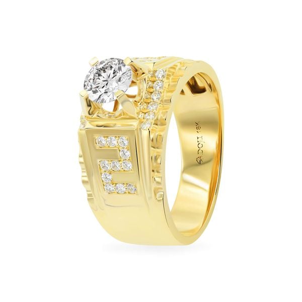 Nhẫn vàng vàng 18K gắn đá CZ DOJI AMRM400158D1CZ1