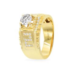 Nhẫn vàng vàng 18K gắn đá CZ DOJI AMRM400158D1CZ1