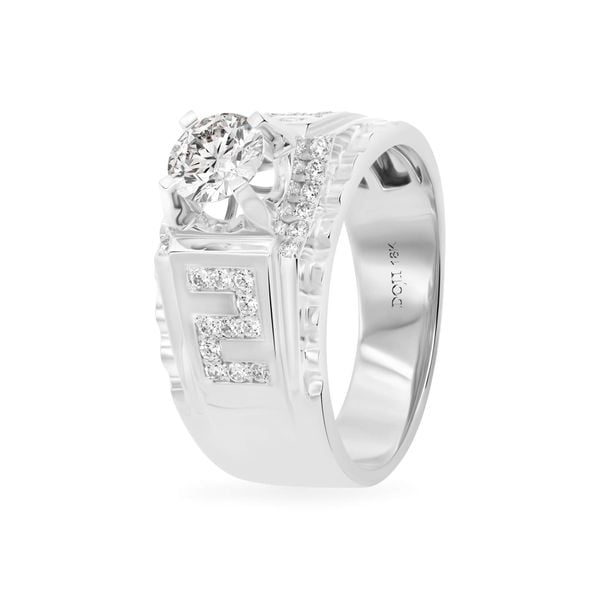 Nhẫn vàng trắng 18K gắn đá CZ DOJI AMRM400158D2CZ1