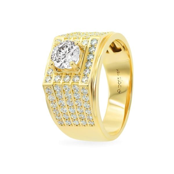 Nhẫn vàng vàng 18K gắn đá CZ DOJI AMRM400159D1CZ1