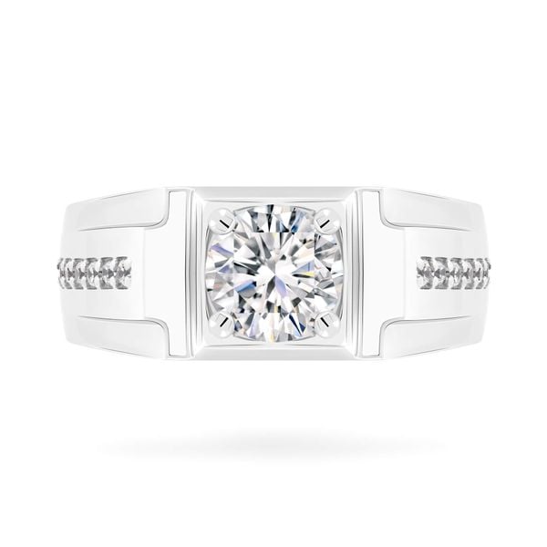 Nhẫn vàng trắng 18K gắn đá CZ DOJI AMRM400481D2CZ1