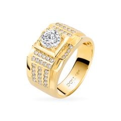 Nhẫn vàng vàng 18K gắn đá CZ DOJI AMRM500279D1CZ1