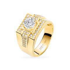 Nhẫn vàng vàng 18K gắn đá CZ DOJI AMRM500303D1CZ1