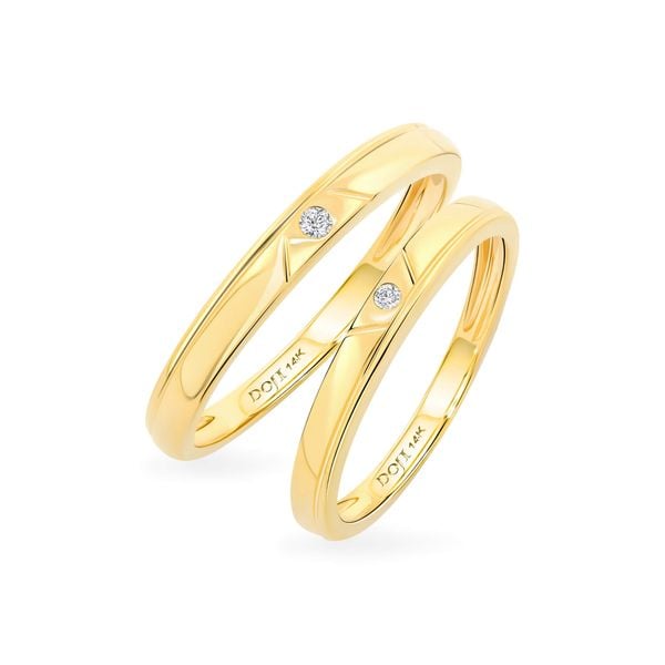 Nhẫn cưới 14K DOJI AWMG111838F1ML1 - AWFG111838F1ML1