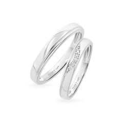 Nhẫn cưới 14K DOJI AWMG111839F2KK1 - AWFG111839F2ML1