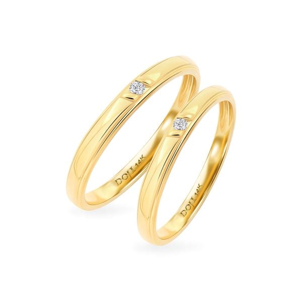 Nhẫn cưới 14K DOJI AWMG111840F1ML1 - AWFG111840F1ML1