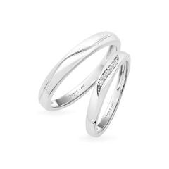 Nhẫn cưới 14K DOJI AWMG111842F2KK1 - AWFG111842F2ML1