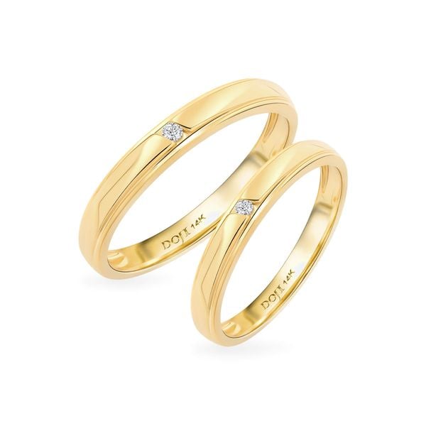 Nhẫn cưới 14K DOJI AWMG111843F1ML1 - AWFG111843F1ML1
