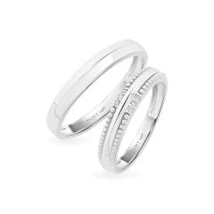 Nhẫn cưới 14K DOJI AWMG111844F2KK1 - AWFG111844F2ML1