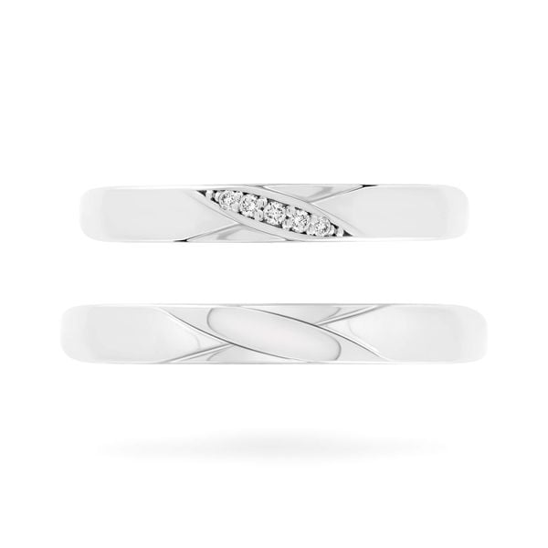 Nhẫn cưới 14K DOJI AWMG111845F2KK1 - AWFG111845F2ML1