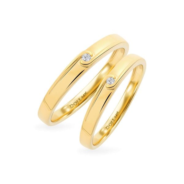 Nhẫn cưới 14K DOJI AWMG111846F1ML1 - AWFG111846F1ML1