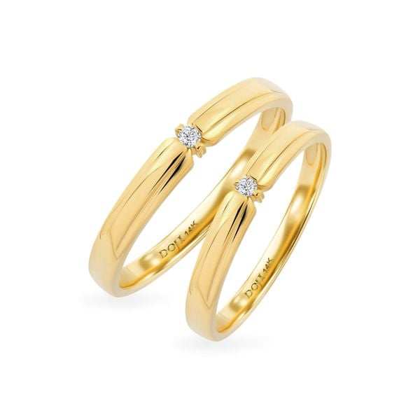 Nhẫn cưới 14K DOJI AWMG111847F1ML1 - AWFG111847F1ML1