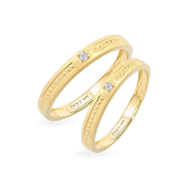 Nhẫn cưới 14K DOJI AWMG111851F1ML1 - AWFG111851F1ML1