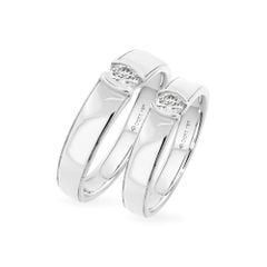 Nhẫn cưới 18K DOJI AWMF000009D2NN1 - AWFF000009D2NN1