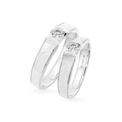 Nhẫn cưới 18K DOJI AWMF000038D2NN1 - AWFF000038D2NN1