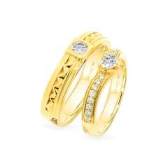Nhẫn cưới 18K DOJI AWMF000068D1NN1 - AWFF000068D1NN1