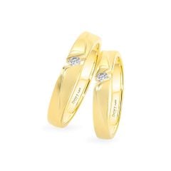 Nhẫn cưới 14K DOJI AWMG111126F1ML1 - AWFG111126F1ML1