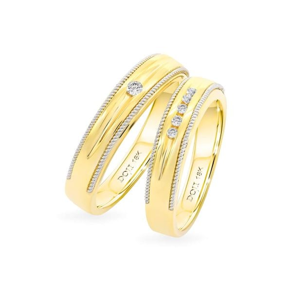 Nhẫn cưới 18K DOJI AWMG111431D5ML1 - AWFG111431D5ML1