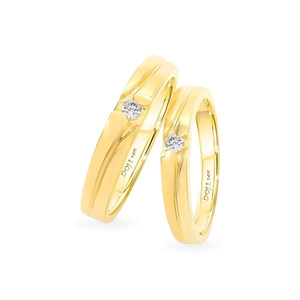 Nhẫn cưới 14K DOJI AWMG111494F1ML1 - AWFG111494F1ML1