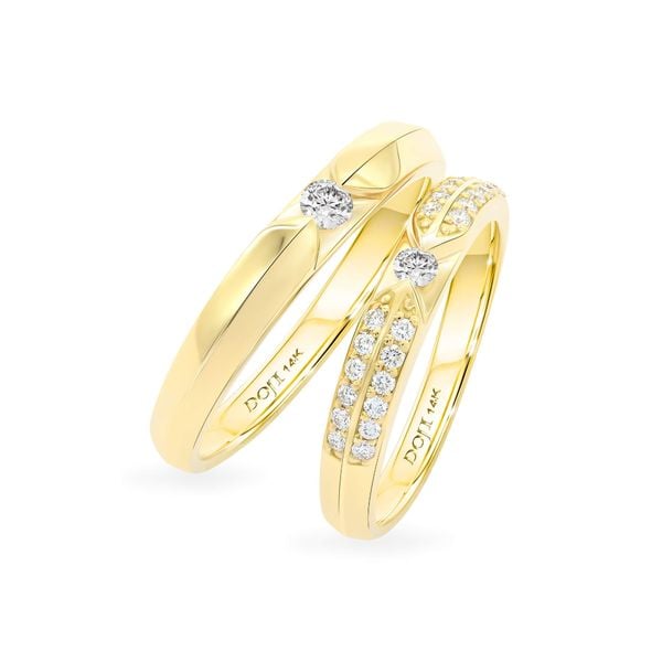 Nhẫn cưới 14K DOJI AWMG111522F1ML1 - AWFG111522F1ML1