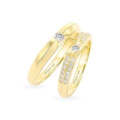 Nhẫn cưới 14K DOJI AWMG111522F1ML1 - AWFG111522F1ML1
