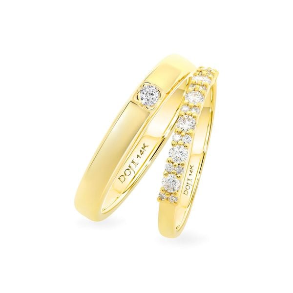 Nhẫn cưới 14K DOJI AWMG011580F1ML1 - AWFG011580F1ML1