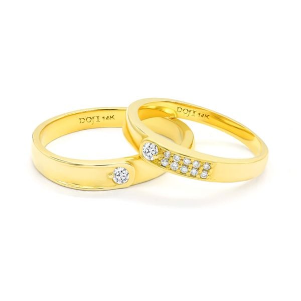 Nhẫn cưới 14K DOJI AWMG011642F1ML1 - AWFG011642F1ML1