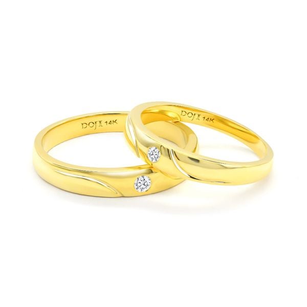 Nhẫn cưới 14K DOJI AWMG011125F1ML1 - AWFG011125F1ML1