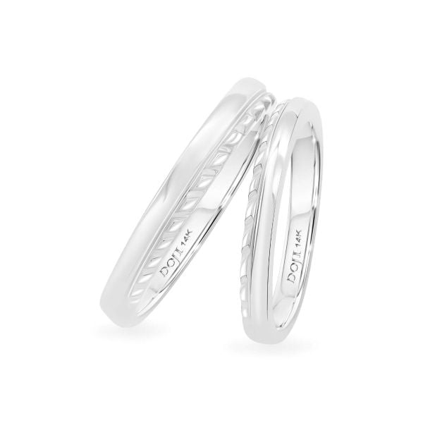 Nhẫn cưới 14K DOJI AWMG011376F2KK1 - AWFG011376F2KK1
