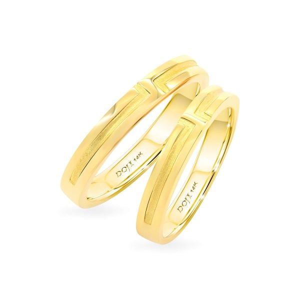 Nhẫn cưới 14K DOJI AWMG111386F1KK1 - AWFG111386F1KK1