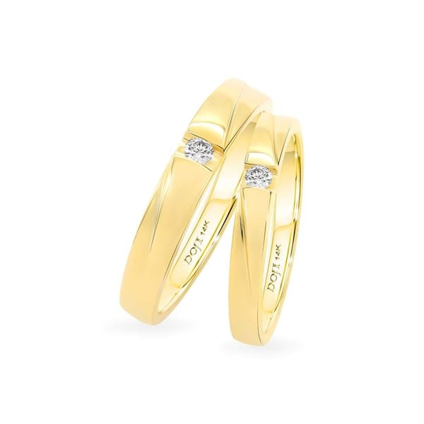 Nhẫn cưới 14K DOJI AWMG011489F1ML1 - AWFG011489F1ML1