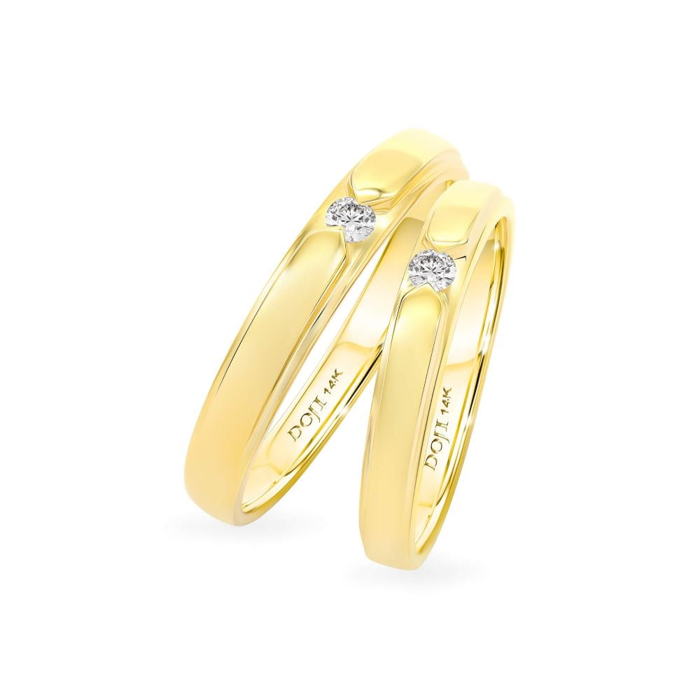 Nhẫn cưới 14K DOJI AWMG111496F1ML1 - AWFG111496F1ML1 