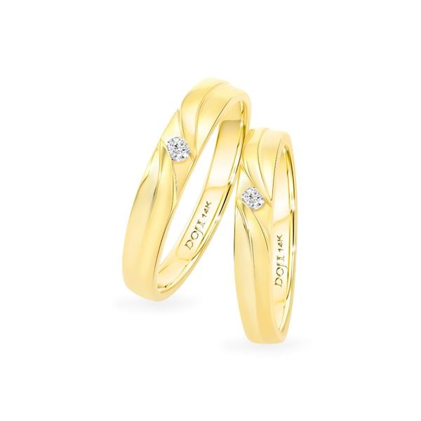Nhẫn cưới 14K DOJI AWMG111510F1ML1 - AWFG111510F1ML1