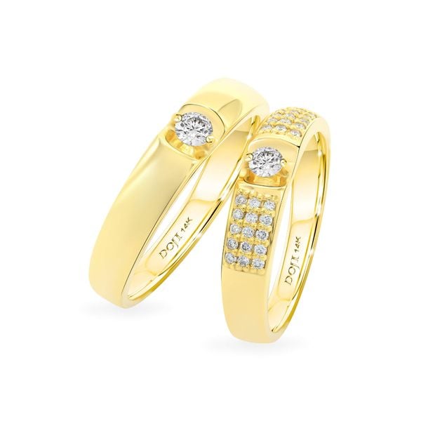 Nhẫn cưới 14K DOJI AWMG011542F1ML1 - AWFG011542F1ML1