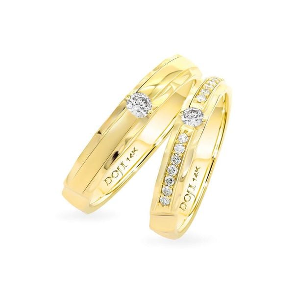 Nhẫn cưới 14K DOJI AWMG011547F1ML1 - AWFG011547F1ML1