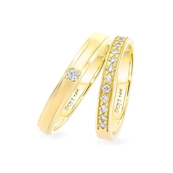 Nhẫn cưới 14K DOJI AWMG011576F1ML1 - AWFG011576F1ML1