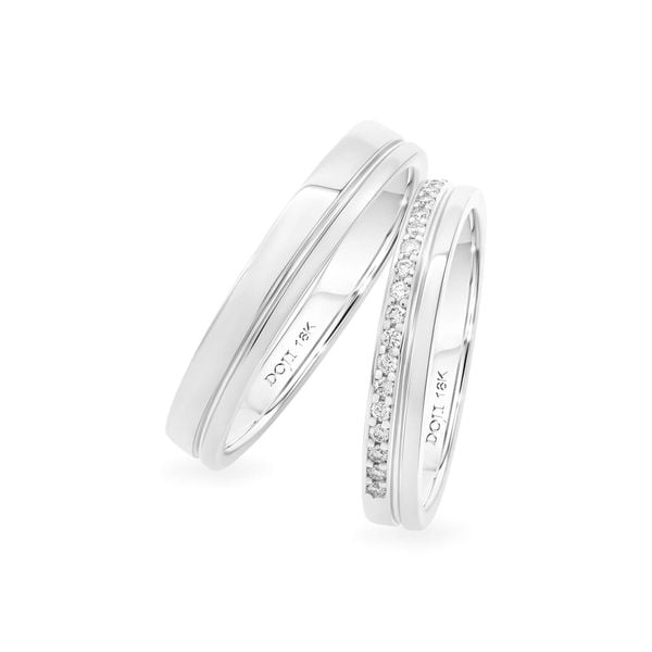 Nhẫn cưới 14K DOJI AWMG011577F2KK1 - AWFG011577F2ML1
